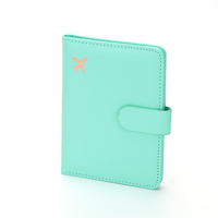 Porte-passeport personnalisé OEM en cuir PU imperméable, durable, minimaliste, avec blocage RFID, étui pour cartes