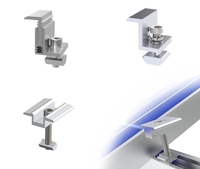 BRISTAR Colliers de fixation en aluminium anodisé 6005-T5 pour panneaux solaires 35mm/40mm, supports de structure PV, garantie 10 ans, résistance au vent