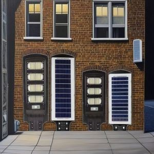 IP67 Outdoor Garden Solar LED Street Lamp with <b>Remote</b> <b>Control</b> ABS Body Human Body Sensor Road Use - Product Image 4