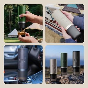 3in 1 Fast Self Heating Rechargeable Outdoor Camping Ground <b>Portable</b> Espresso Machine Travel <b>Coffee</b> <b>Maker</b> - Product Image 6