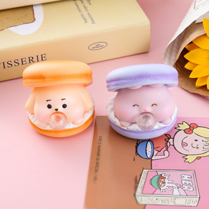 Cadeaux promotionnels : Jouets souple anti-stress Macaron Kawaii souffleur de bulles, décoration de bureau, pour soulager le stress, idéal pour les fêtes d'enfants et d'adultes - Product Image 5