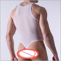 Groothandel Homo Ondergoed Mannen Slips Hang Hals Bikini V-Vormige Mannen Sexy Eendelig Ondergoed Jumpsuit