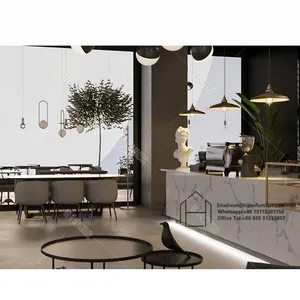 현대 스타일 맞춤형 커피 숍 바 카운터 디자인 커피 숍 디스플레이 캐비닛