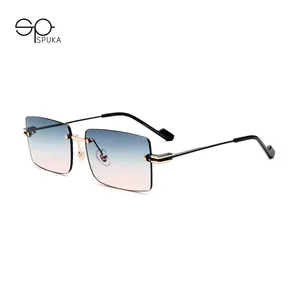 SPUKA #2010 Rimless Luxury Frames Women Men Sunglasses (6 Colors)