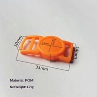 Boucle à dégagement latéral en plastique pour collier d'animaux de compagnie, compatible avec sangle de 10 mm, couleur vive, pour la fabrication de colliers pour chatons et chiots