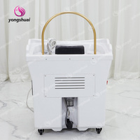 Réservoir d'eau portable en plastique de 60 L pour la coiffure, le spa, la thérapie, lavabo durable pour salon, style japonais, fumigation