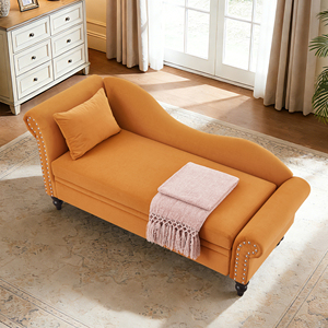 Sofá Cama Moderno en Forma de S con Espacio de Almacenamiento, <span class=keywords><strong>Chaise</strong></span> <span class=keywords><strong>Longue</strong></span> Elegante Tapizada para Sala de Estar o Dormitorio - Product Image 2