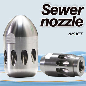 AMJET 300bar30lpm内の耐腐食性ノズルステンレス鋼ノズル大型パイプ用 - Product Image 2