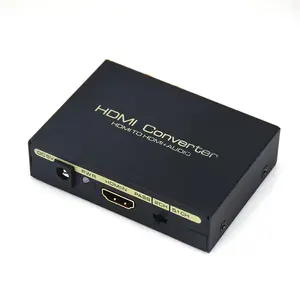 Convertitore Audio digitale splitter fibra 5.1 DTS AC3 decoder audio a tono rosso e bianco encoder video iptv analogico