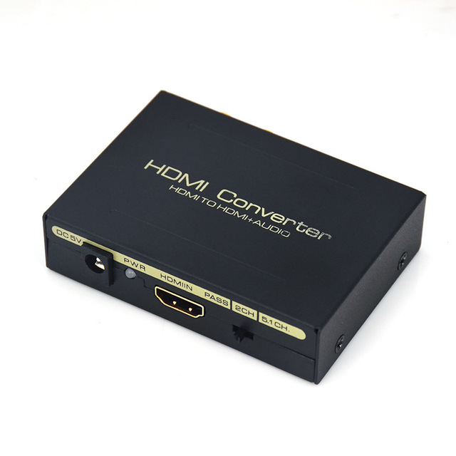 Digital Audio Converter Splitter Fiber 5.1 DTS AC3 Audio Decoder to Red and White Tone Analog Digital Video Encoder