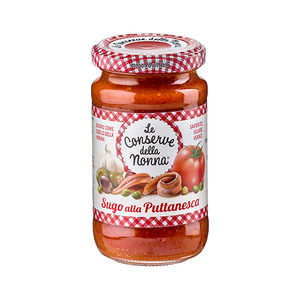 Conserves de la grand-mère, sauce tomate puttanesca en bouteille, 190 g, lot de 12 pièces - Product Image 1