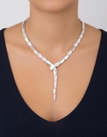 Vente en gros de bijoux de luxe Collier serpent réfrigéré unique Vente en gros Collier serpent en or 14 ct/18 ct