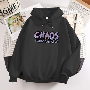 Sudadera con Capucha Extra Grande para Mujer FOXA, Estampado Chaos Coordinator, Sudadera de Manga Larga, Tejido de Punto Transpirable - Product Image 3