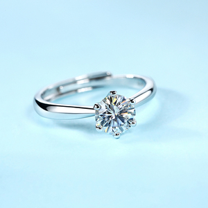 2ct Moissanite <strong>Ring</strong> Six Claw Female Elegant S925 Sterling Silver <strong>Ring</strong> Round Brilliant Cut Women Jewelry <strong>Fine</strong> Jewelry <strong>Ring</strong> - Product Image 4