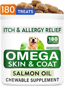 الكلاب لتخفيف الحساسية للحكة تعالج مضغ ناعم مع زيت السلمون الليسيثين أوميجا <span class=keywords><strong>3</strong></span> 6 معطف الجلد المناعي للورك والمفاصل المكملات الغذائية للحيوانات الأليفة الصحية - Product Image 6