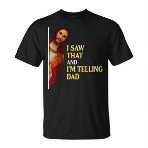 Ví que estuve diciendo a papá que soy cristiano religioso, camiseta de Jesús - Product Image 2