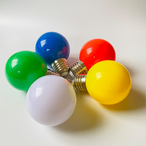 G45 Màu Nhựa + Nhôm E27 Đầy Màu Sắc Led Bulb Red/Yellow/Green/Blue Lễ Hội Trang Trí Đám Cưới Bóng Đèn - Product Image 4