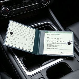Funda Protectora de Licencia de Conducir de Cuero PU Personalizada, Porta Documentos Múltiple para Tarjeta de Identificación, Boleto de Avión, Pasaporte, Tarjeta de Crédito, Bolsa Portátil - Product Image 4