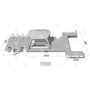 Île flottante de loisirs gonflables de parc aquatique extérieur commercial de prix usine avec l'île flottante de tréfilage de tente - Product Image 6
