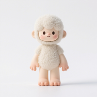 Figurine de poupée mignonne en peluche et en peluche du fabricant avec des figurines d'action de visage en vinyle en plastique