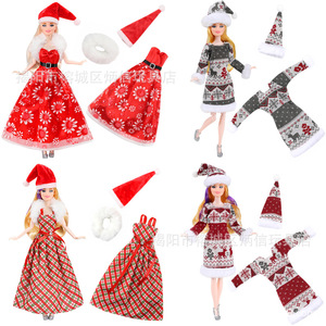 11-inch 30 cm for Doll <strong>Fashionable</strong> Christmas Dress Outfit Set Collection Clothing Export Mixed <strong>Pack</strong> 0-24 Months XH02 - Product Image 5