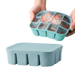 Eco-Friendly Freezer Storage Tray for Baby Food Soft <b>Silicone</b> Ice Cube Mold Food Grade Supplement Mold Ice Mold Trays - Product Image 1