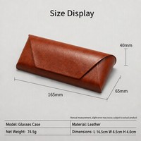 Étui à lunettes rétro en cuir PU, logo personnalisé imprimé, étui à lunettes de soleil, étui à lunettes de vue, design pliable portable pour homme et femme, cadeau