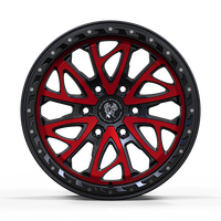 Rines de Aleación Personalizados 18X8.5 6X139.7 4x4 Estilo Beadlock DOT VIA para Toyota Hilux Tacoma 4Runner Land Cruiser Prado 90/120/150