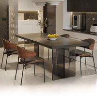 Italienischer Minimalistischer Stil Acrylplatte Hängender Esstisch Familien High-End Rechteckig Modernes Heim-Design 2024 Neuer Stil