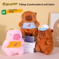 Peluche Capybara Personnalisée en Velours de Vison avec Rembourrage en Coton PP et Doublure en Maille, Anti-Stress, Hauteur 8 Pouces, Vente en Gros