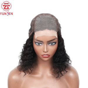 Closure en dentelle 4x4 U-Part en cheveux Remy chinois 100% vierges, brun clair, dentelle HD, ondulations profondes <span class=keywords><strong>avec</strong></span> boucles crépues pour femmes - Product Image 3