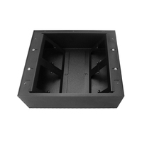 Boîtier de sol encastré en acier inoxydable OEM&ODM, multiprise électrique 4 prises EU/UK USB-C CAT6 86 20A/10A CE pour usage industriel