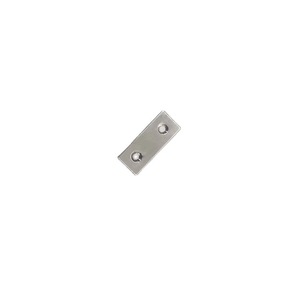 Placa de conexión rectangular de acero inoxidable de 36x15x1,5 mm con orificios redondos para aplicaciones de ferretería - Product Image 4