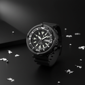 No. Reloj Mecánico Automático Deportivo de Lujo para Hombre, Correa de Goma Negra de 22 mm de Ancho, Calendario Luminoso, Resistente al Agua, Estilo Moderno - Product Image 5