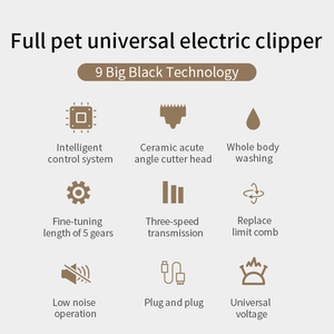 Potente Kit di toelettatura senza fili ricaricabile per cani e gatti USB peli di animali domestici per Clipper per auto nuovi capelli elettrici per Clipper - Product Image 3