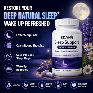 Cápsulas de Relajación de Marca Propia con Glicinato de Magnesio, Melatonina, L-Teanina y Manzanilla para Ayudar a Dormir - Product Image 1