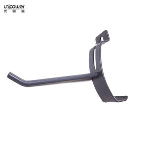 Ganchos de plástico PVC para tablero de canal, color gris, de alta resistencia, de metal, individuales, para montaje en pared, almacenamiento de herramientas, capacidad de 15 kg - Product Image 4