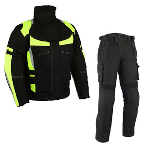 Cordura Racing Sportswear Personnalisable Respirant Coupe-Vent Imperméable Ensemble Veste et Pantalon de Moto % Polyester - Product Image 1