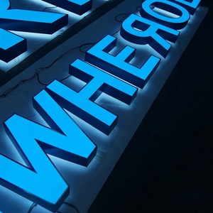 Letras de Canal con Luz LED para Rótulos de Empresas Personalizados, Señalización Exterior 3D Iluminada, Letrero de Tienda con Iluminación Frontal LED - Product Image 2