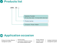 Medidor de Energía Trifásico Compere KPM10 con Precisión de 0.5S, Registro de Datos RS485 Modbus, Montaje en Panel de Energía