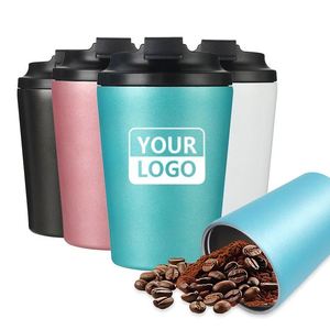 Custom Logo Personalized 12oz Takeaway Water Travel Mug Sustainable Reusable <b>Expresso</b> Coffee <b>Cups</b> - Product Image 1