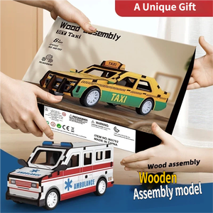 Rompecabezas 3D de madera, kit de construcción de modelos de vehículos especiales surtidos para adolescentes de 7 a 14 años, juguete educativo, regalo de montaje - Product Image 5