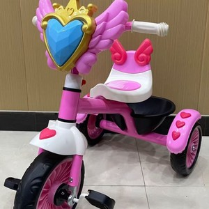 Kids Tricycle With Lights And Music For 2-4 Years Indoor Outdoor Use Foaming Wheels Color Mixing - Product Image 3