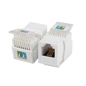 Telefono personalizzato Keystone Jack <span class=keywords><strong>Rj11</strong></span> Cat3 UTP strumento bianco interno in lega di zinco Cat3 Keystone Jack - Product Image 1