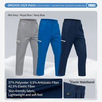 Pantalon de travail unisexe en mélange polyester-coton, résistant à l'abrasion et aux taches, certifié CE EN, pour travaux de précision