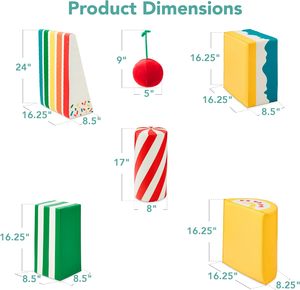 Bloques de espuma para escalar al por mayor, juego de 5 piezas, juguetes de escalada para interiores para niños pequeños de 1 a 4 años - Product Image 4
