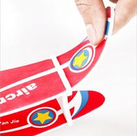 Bricolage électrique biplan avion planeur lumière LED USB Rechargeable EVA mousse mignon ours vol lent Double ailes lancer à la main