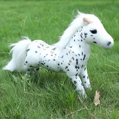 Promocional atacado personalizado realista macio cavalo de pelúcia bichos de pelúcia decorações para casa brinquedos infantis
