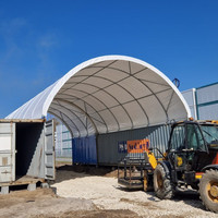 Bâtiments en conteneurs maritimes 40x60 pieds, tente industrielle à poutre simple pour le stockage d'équipements/marchandises