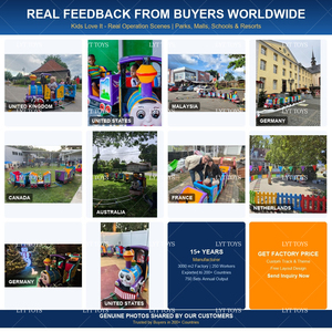 <span class=keywords><strong>Train</strong></span> miniature électrique commercial pour enfants, attraction de parc d'attractions en plein air - Product Image 5